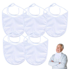 WASHINBED tracheostomy cover white 5-pack large protects skin from irritants in daily wear.