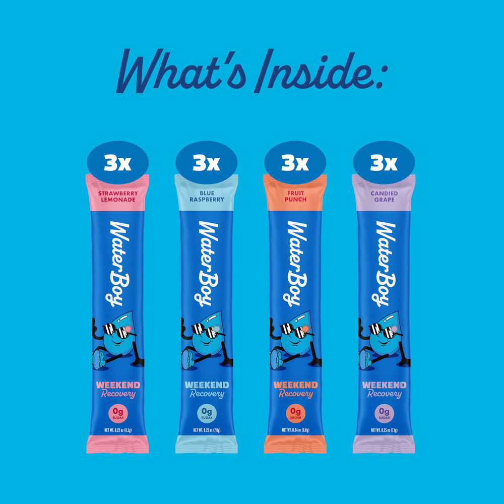 Waterboy ginger L-Theanine sticks close-up for flavorful recovery after workouts
