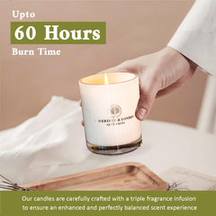 Wavertree & London 60-hour burn time candle on table setting