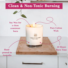 Triple fragrance layers of Wavertree & London Pink Peony Candle deliver lasting aroma.