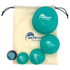 Wavetools Therapy Easy Glide XL teal cup for large-area massage after workouts.