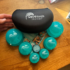 Wavetools Therapy Glide medium cup for legs and back, promoting comfortable tissue release