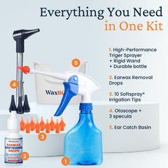 SoftSpray tip close-up showing seven streams for gentle cleansing