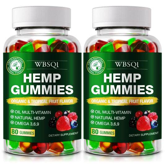 WBSQL hemp gummies sleep bottle shows a natural blend for calmer nights