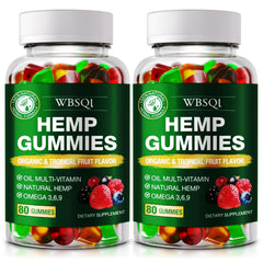 WBSQL hemp gummies sleep bottle shows a natural blend for calmer nights