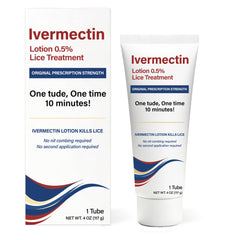 Wdelya Ivermectin Lotion bottle, quick lice treatment option.