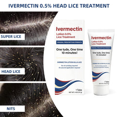 Wdelya Ivermectin Lotion showing no-nit combing advantage.