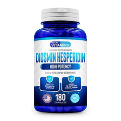 We Like Vitamins Diosmin Hesperidin capsules close-up for maximum-strength vein support.