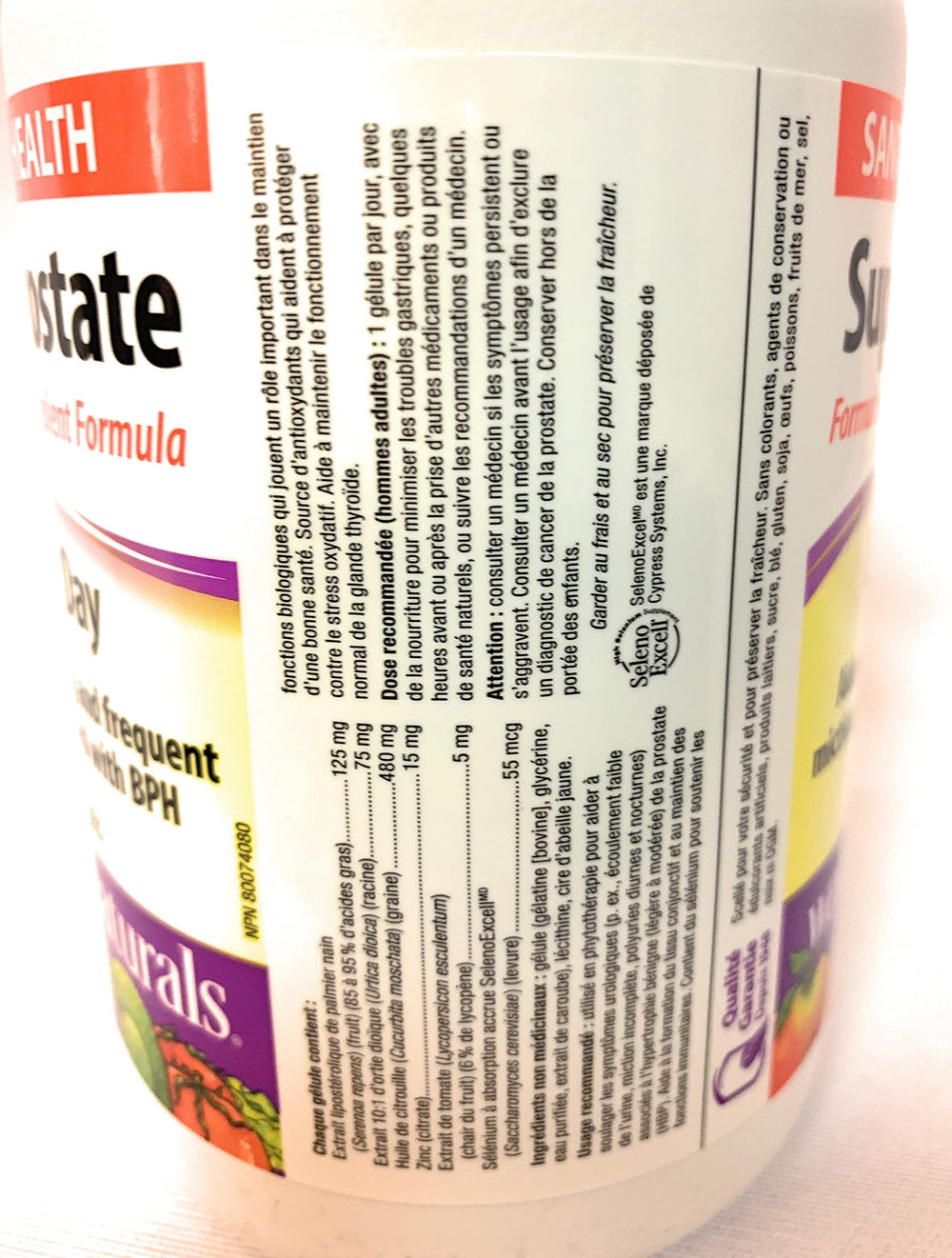 Webber Naturals pumpkin seed oil and zinc support prostate tissue health.