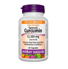 Webber Naturals Turmeric Curcumin capsule—high-potency 12,500 mg extract for joint support and antioxidant protection.