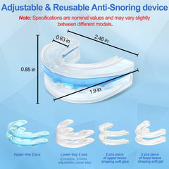 Compact travel case protects the mouthpiece on trips.