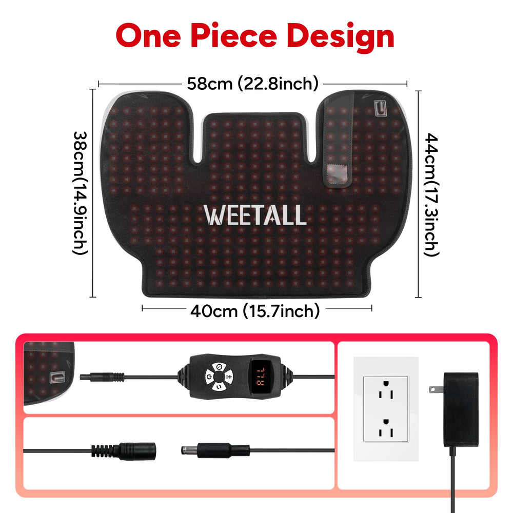Weetall comfortable strap and raised fabric guide light to the neck.