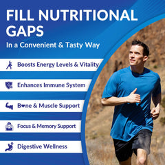 Weevit CoQ10 and Omega-3 close-up highlighting energy-supporting ingredients.