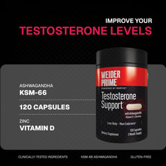 Weider Prime capsules closeup highlighting convenient daily nutrition.