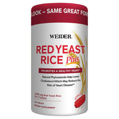 Weider Red Yeast Rice Plus bottle and packaging for ongoing heart health goals