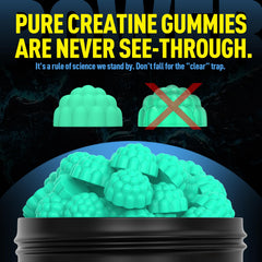 Melting texture close-up showing smooth chew with Wekannufod gummies
