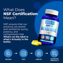 We Like Vitamins berberine hcl capsules in a vegetarian formula for daily use.