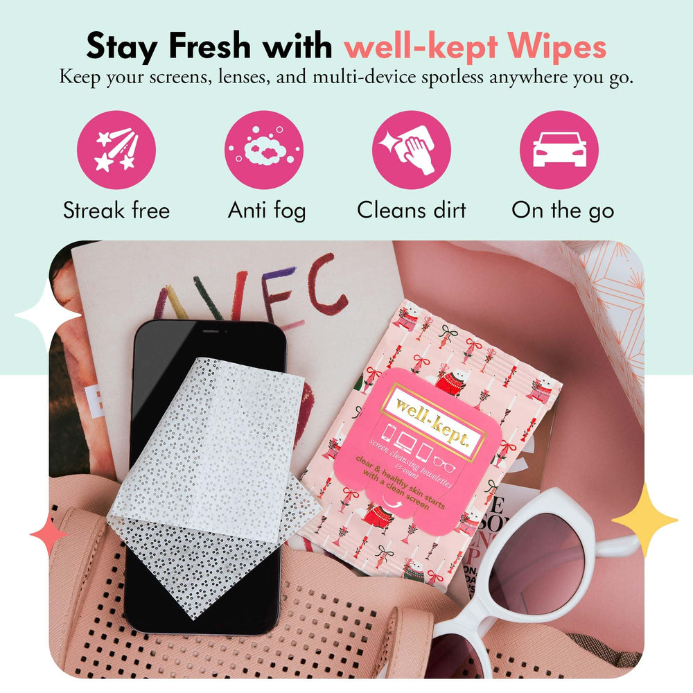 Well-Kept wipes resealable closure close-up for easy, mess-free storage