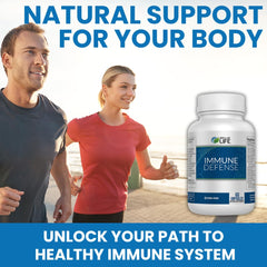 Well of Life Immune Defense 600mg capsules close-up highlighting easy-to-swallow design for daily use.