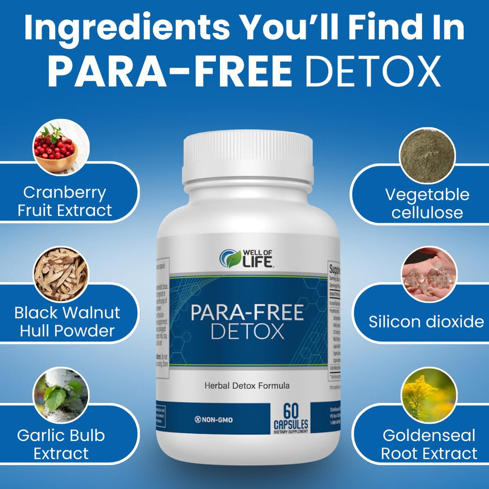 Vegan and gluten-free Para-Free Detox supports diverse dietary preferences.