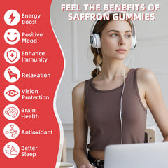 Wellcatcher saffron gummies energy-boost for daytime vitality