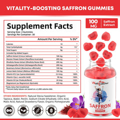 Wellcatcher saffron gummies sleep-support for a restful evening