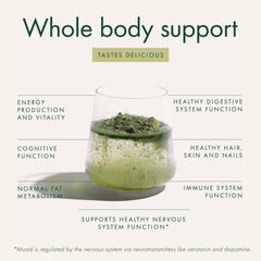 Close-up of The Super Elixir label highlighting natural ingredients.