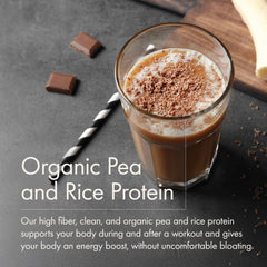 Measuring scoop beside WelleCo protein powder for a morning routine.