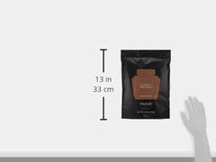 35.2 oz tub of WelleCo plant-based chocolate protein powder.