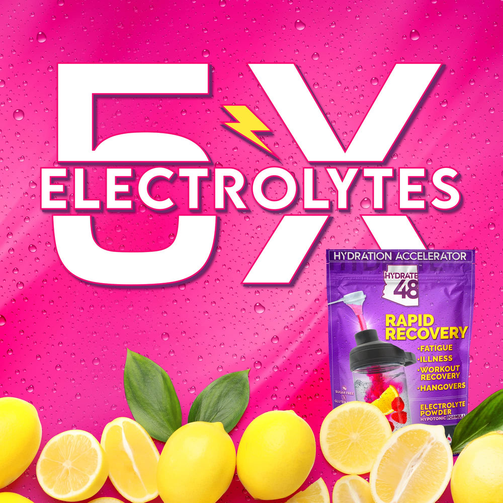 Wellgenix Hydrate48 packets on a shelf, convenient on-the-go hydration option.