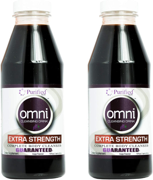 Wellgenix Omni Detox grape bottle front for a refreshing cleanse option.