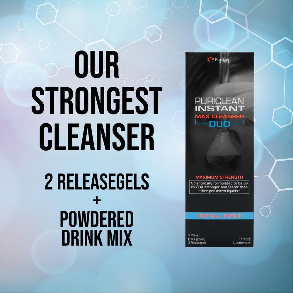 Wellgenix Puriclean releasegel bottle showcases fast-acting herbal releasegels