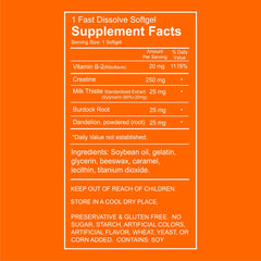 Wellgenix Puriclean softgel capsule closeup emphasizing easy to swallow detox