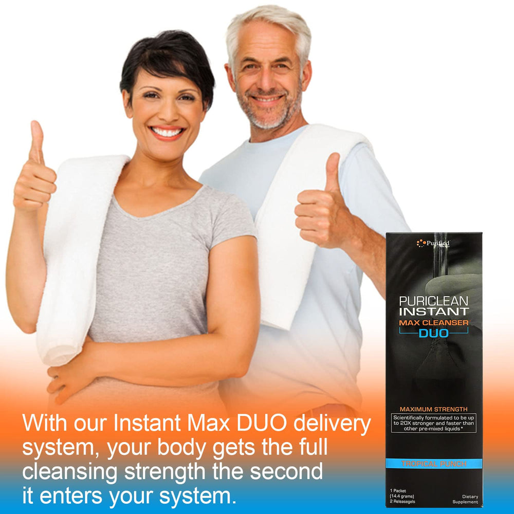 Wellgenix Puriclean tropical punch glass captures flavor-forward detox routine