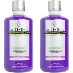 Wellgenix Strip NC bottle front view, grape detox drink for quick cleansing.