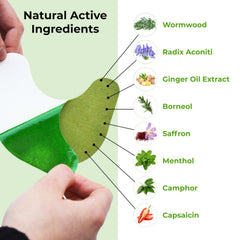 Wellnee Original Knee Patch close-up texture reveals herbal blend for skin-friendly wear