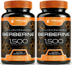 Wellness LabsRx Berberine 15000mg bottle showcasing premium heart-support capsules
