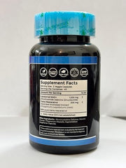 WELLNESS LABSRX bottle pour demonstrates convenient two-capsule servings
