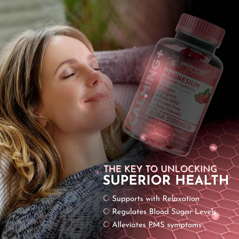 90-count bottle indicating a 45-day supply of Wellness LabsRx gummies