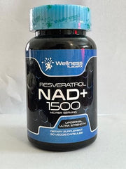 WELLNESS LABSRX NAD capsules closeup shows easy daily dosing