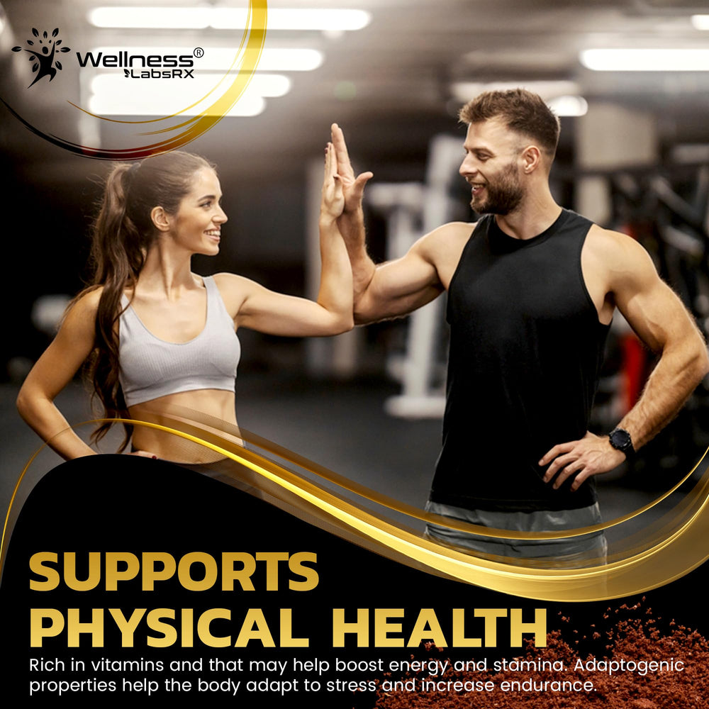 WELLNESS LABSRX Pack of 2 mushroom powder for convenient daily regimen.