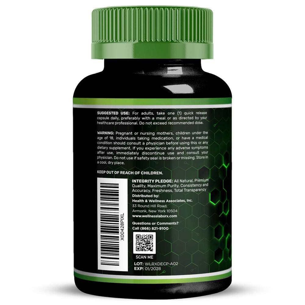 WELLNESS LABSRX Prebiotics Food-source image showing nourishment for probiotics.