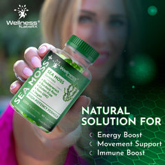 Wellness LabsRx dosage guide card placed beside gummies for simple daily use.
