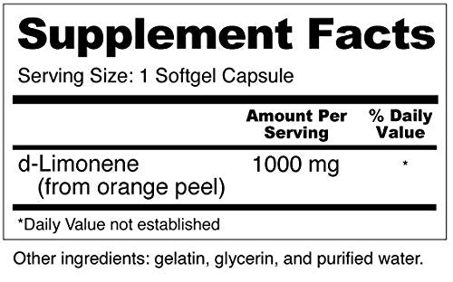 Wellness Resources d-Limonene capsules pour into glass for daily use