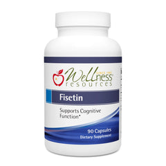 Wellness Resources fisetin capsules in bottle for daily brain support