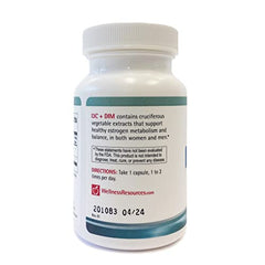 Wellness Resources I3C + DIM dosage information for daily intake