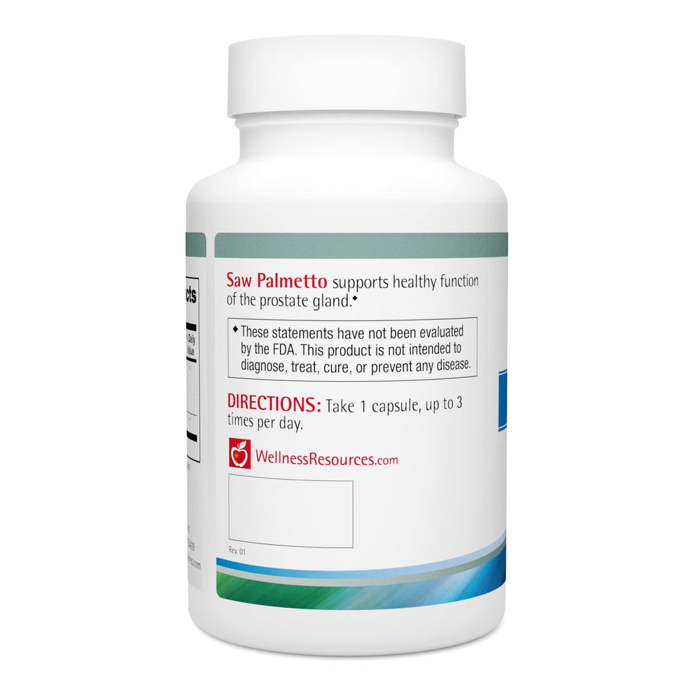 Saw Palmetto capsules close-up illustrates potency and easy daily use.