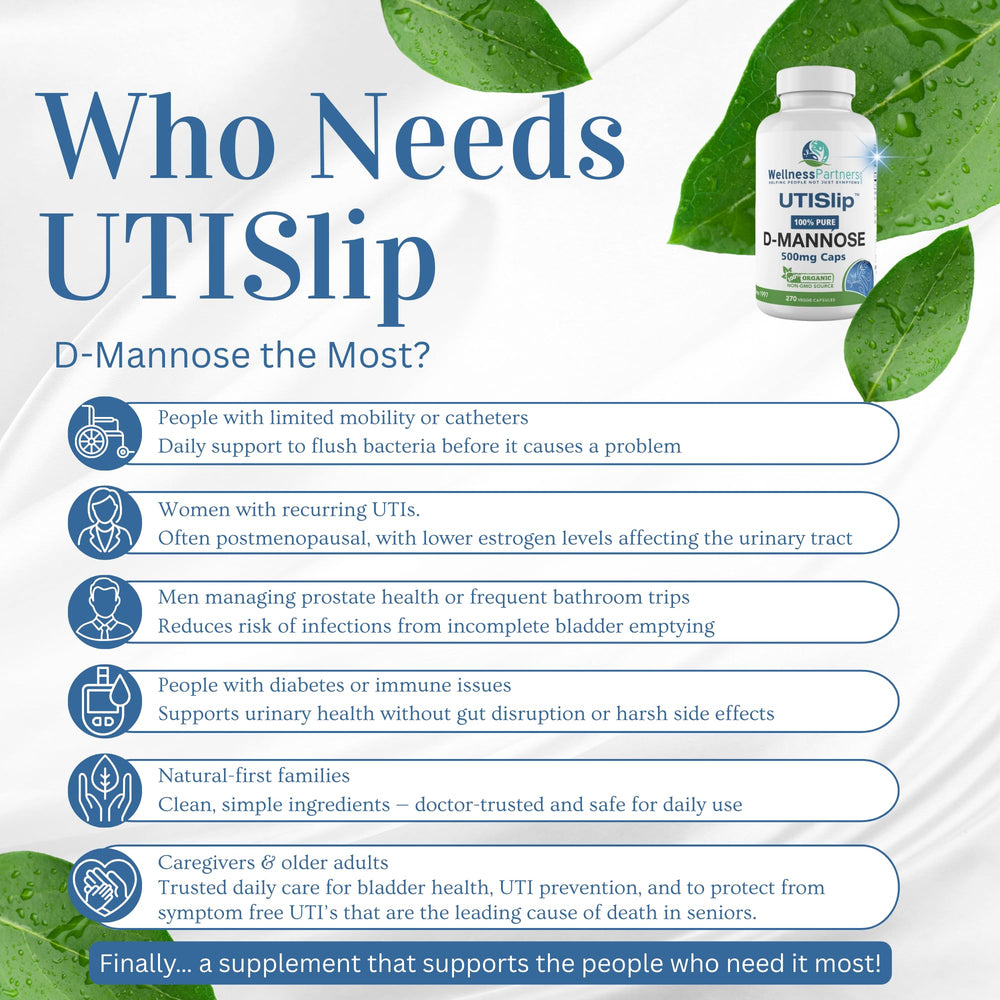 WellnessPartners vegan friendly D-Mannose capsules with no fillers