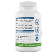 WellnessPartners D-Mannose label nutrition panel with non-GMO attributes
