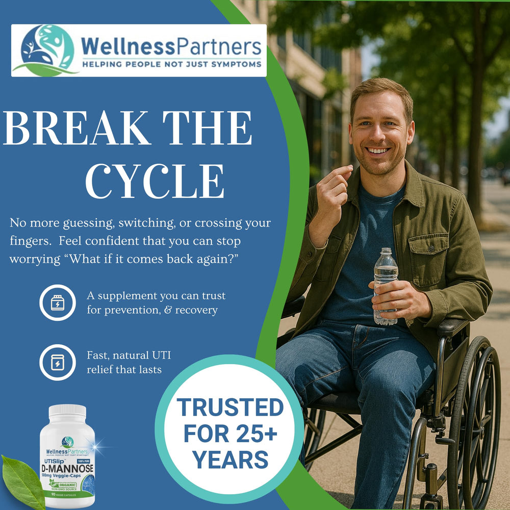 WellnessPartners guarantee badge on packaging signals satisfaction commitment